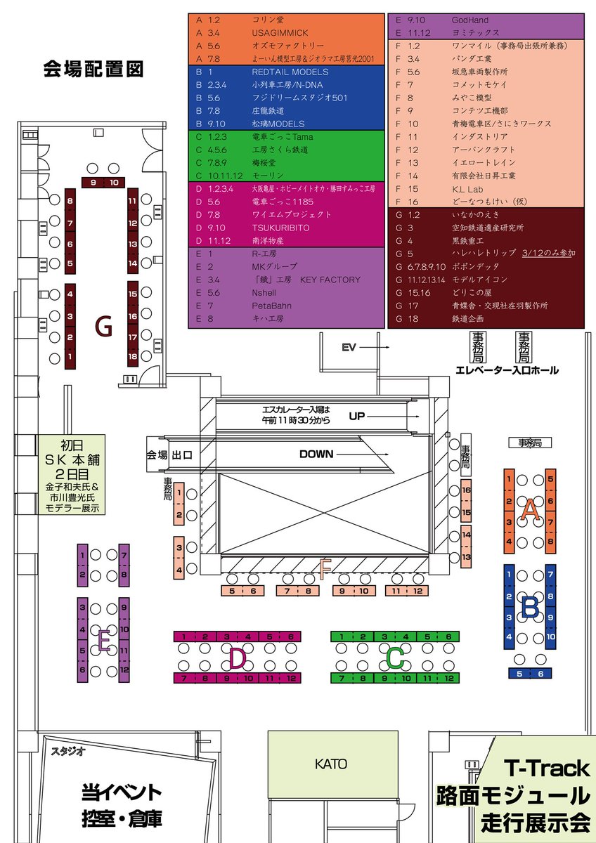 #3D鉄道模型まつり　#鉄道同人誌まつり 
イベント当日の会場レイアウトが完成しました✨