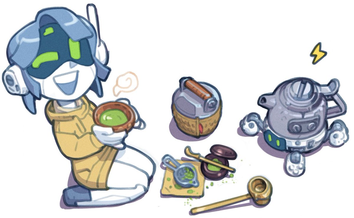 「(Joulie and her Kettle-Bot on their own)」|Cameron Sewellのイラスト