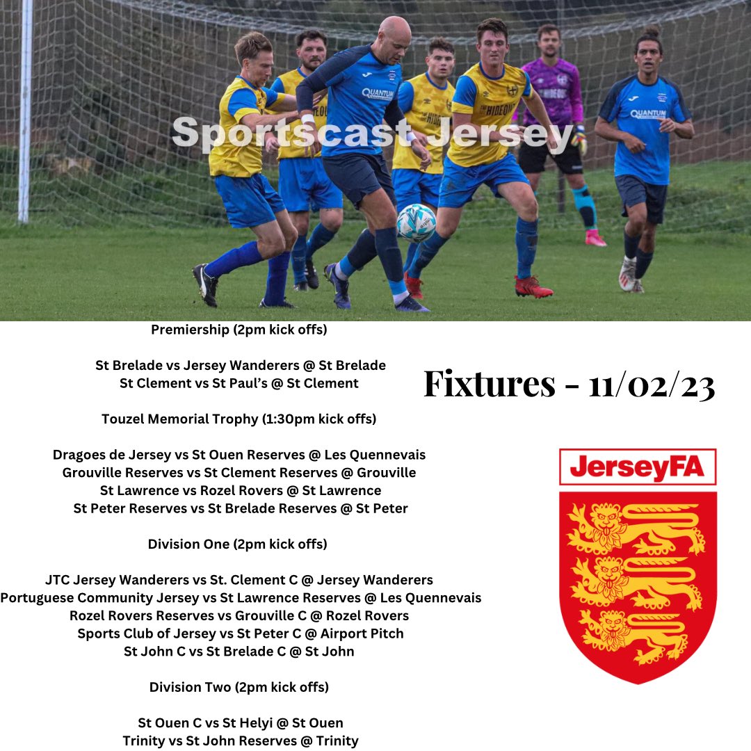 𝐌𝐀𝐓𝐂𝐇𝐃𝐀𝐘! ⚽️ It’s an action packed day of cup and league fixtures here in Jersey!! 🔥 Good luck to all teams and @JerseyRefs in action! 👏 Head down and have a watch of a local game for free this afternoon if you don’t have a game! 😁 #FootballForAll