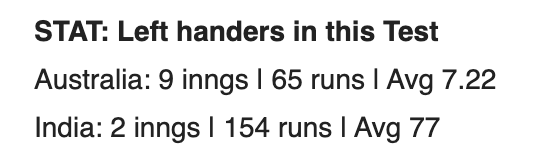 shahronak47's tweet image. This stat from @cricbuzz says a lot. #ItsAllInYourHead #INDvsAUS