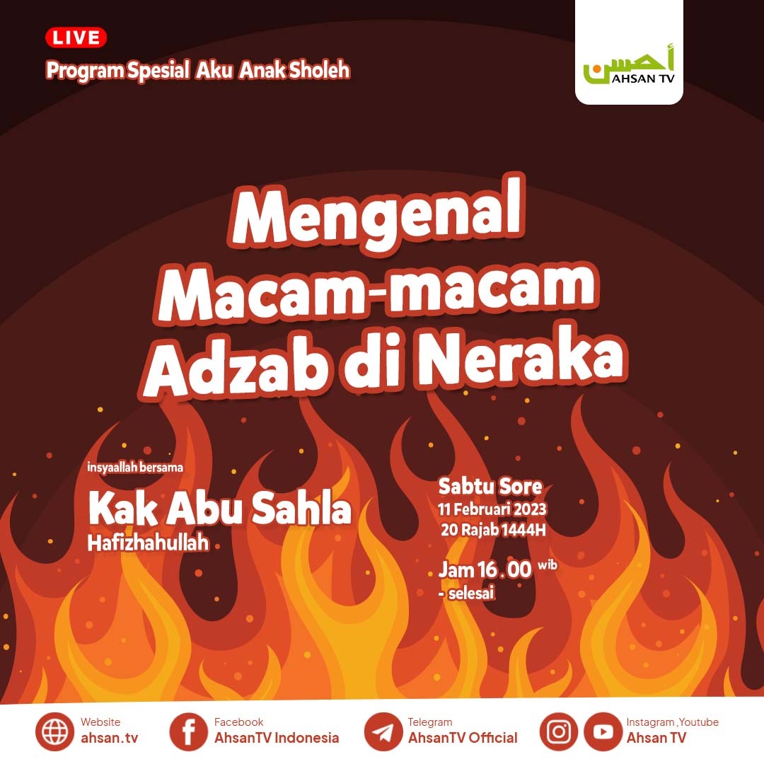 ahsantv's tweet photo. √ Simak Program Spesial
Anak Aku Anak Sholeh
Bersama Kak Abu Sahla
Setiap Sabtu Sore Pukul 16.00 Wib - Selesai
Live Interaktif Hanya di Ahsan TV https://t.co/Ntdi9SEKJj