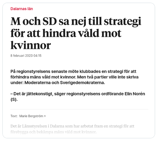 Finns en bra orsak enl. @moderaterna @sdriks 
@RegionDalarna @P4Stockholm