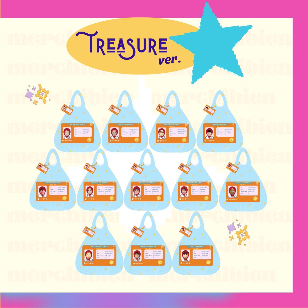 merchibien's tweet photo. 🛍️Foldable Bag BKPP//Treasure Ver.

Details: 
✧ Medium: 42 cm x 31 cm (IDR 55k, buy 2 only 100k)
✧ Large: 47 cm x 42 cm (IDR 75k)
✧ Double sided

🪪ID Card Keychain (IDR 35k)
✧ 8 cm acrylic
✧ Double sided, UV printed https://t.co/NcfyENxfO1