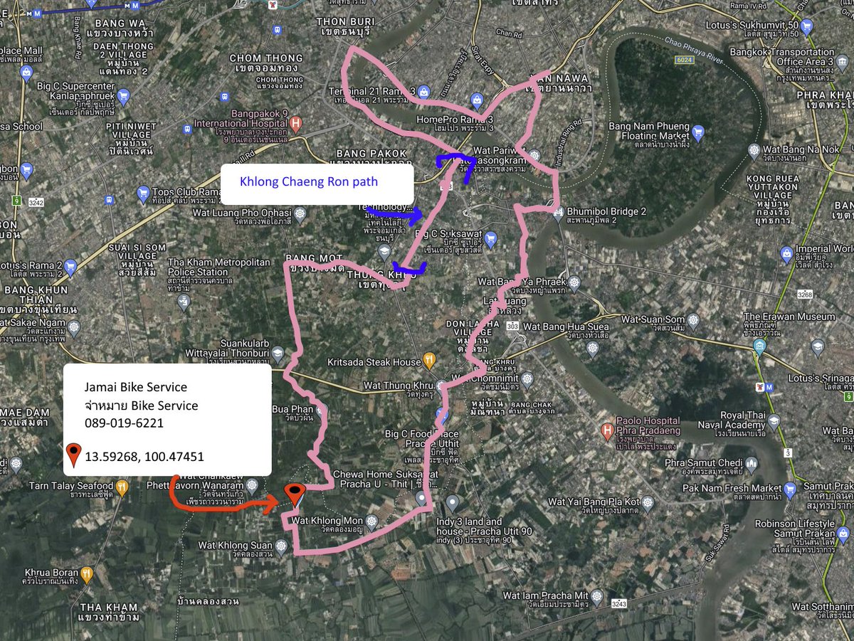 misterkwai's tweet image. Cycling - Khlong Chaeng Ron / Bang Mot. (50 km)  My new chainring arrived yesterday, upgrading from 28T to 34T. So I went to a bike shop south of Khlong Bang Mot. More oomph with this new chainring from Pass Quest. :)

Thanks for your advice @20Eur20! 

#Cycling #Chainring #Trek