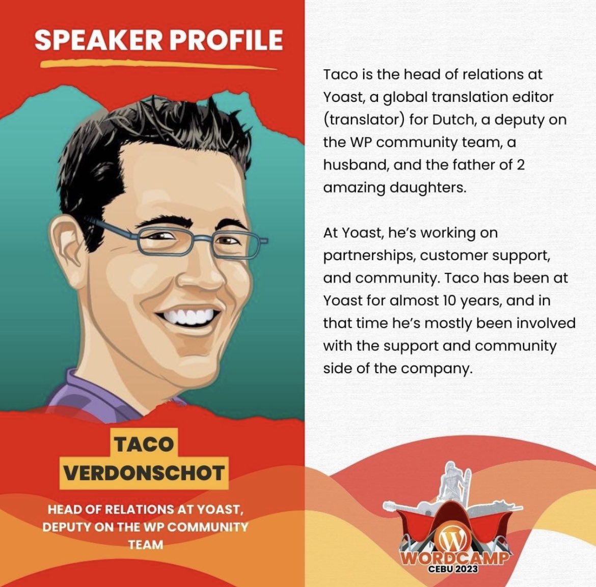 WordPressCebu's tweet photo. Track 2 Hall keeps the ball rolling with another talk on SEO as Yoast representative, Taco Verdonschot talks about the overview of technical SEO basics #WPCebu #WordCampCebu2023 https://t.co/8wDxVkYlLc