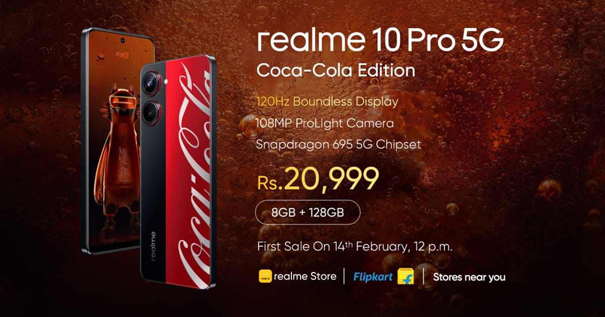 Taniya Singh (@taniyasingh0) on Twitter photo Guys what are you waiting for the sale will begin on 14th February 12.00 noon at just 20,999.
#CheersToRealLove <a href="/realmeindia/">realme</a> <a href="/Flipkart/">Flipkart</a> <a href="/CocaCola_Ind/">Coca-Cola India</a> Guys what are you waiting for the sale will begin on 14th February 12.00 noon at just 20,999.
#CheersToRealLove <a href="/realmeindia/">realme</a> <a href="/Flipkart/">Flipkart</a> <a href="/CocaCola_Ind/">Coca-Cola India</a>
