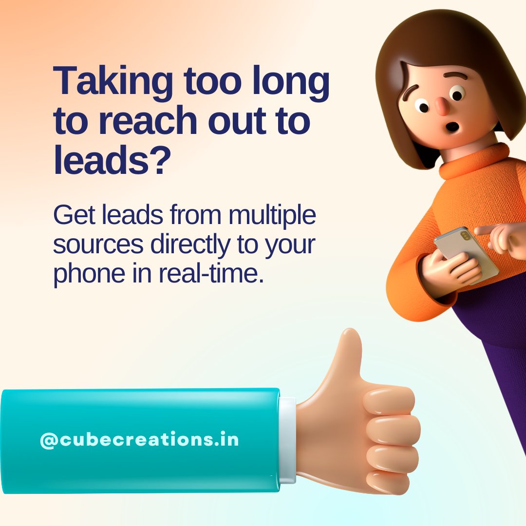 cubecreationss's tweet image. Say goodbye to desk-bound lead management and hello to on-the-go productivity 📱💼 With our mobile app, get instant access to leads no matter where you are 💻 #LeadManagement #MobileProductivity #BusinessOnTheGo