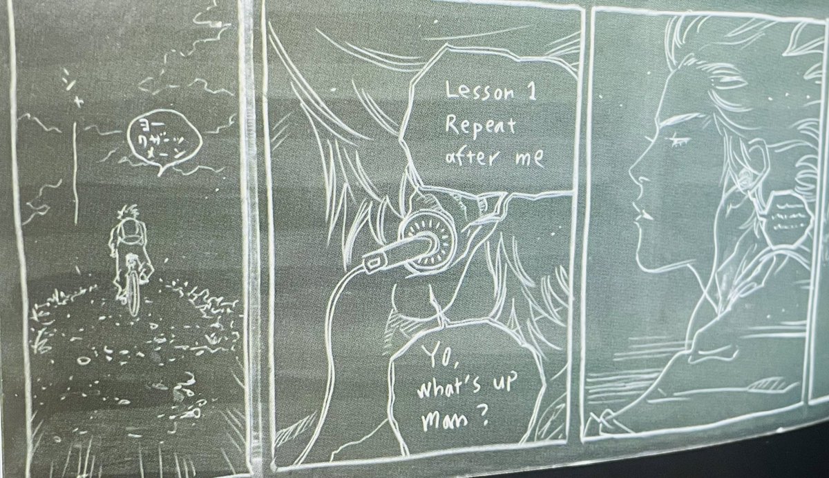 서태웅 존나귀여운 점
미국꿈 품고 있어서 자전거 탈 때 영어회화 들음
리핏애프터미 나오니까 ㄹㅇ 문장 따라 말함