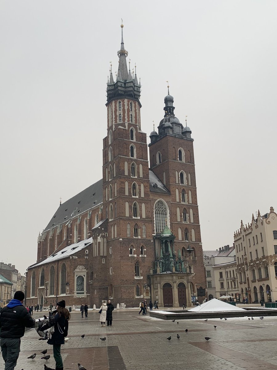 Krakow - what a stunning city. So, so cold, but incredible history. #snowykrakow #Auschwitz #schindlersfactory #krakusmound #Polishvodka #pierogi