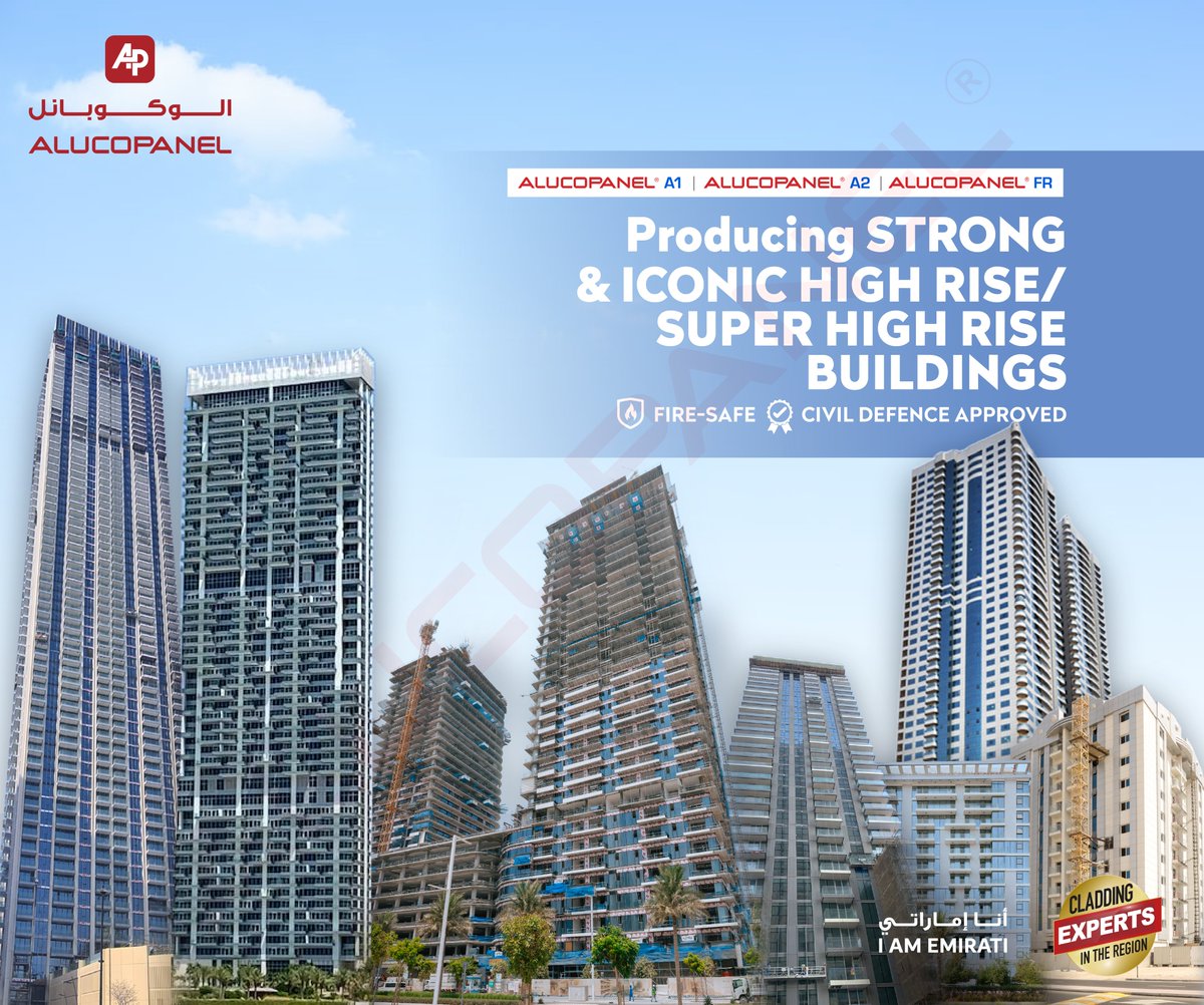 AlucopanelINT's tweet image. 𝗔𝗟𝗨𝗖𝗢𝗣𝗔𝗡𝗘𝗟® 𝗔𝗿𝗰𝗵𝗶𝘁𝗲𝗰𝘁𝘂𝗿𝗮𝗹 𝗔𝗹𝘂𝗺𝗶𝗻𝘂𝗺 𝗰𝗼𝗺𝗽𝗼𝘀𝗶𝘁𝗲 𝗽𝗮𝗻𝗲𝗹𝘀 have proved its presence in the United Arab Emirates, the supply of fire retardant ACPs are widespread all over the United Arab Emirates. ✦
#aluminumcompositepanel #alucopanel #clad