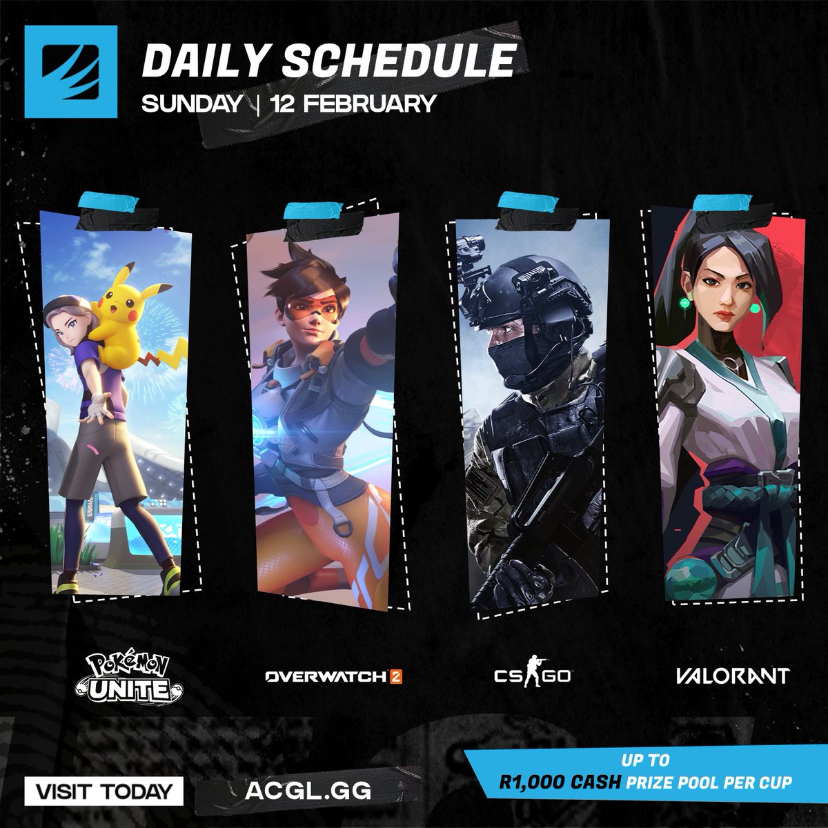 AfricanGaming's tweet photo. βοΈ Compete in #ModernWarfare2, #Valorant, #RocketLeague, #Overwatch2,#FIFA23, #Multiversus, #CSGO + #PokemonUnite from 14h00 today.
π° Up to R1000 cash per cup.
π Register here: https://t.co/2wjHldsWLj
#CODZA #RLZA #FIFAZA #FGCZA #OverwatchZA #CSGOza #ValorantZA #esportsZA https://t.co/DW0271oLNe