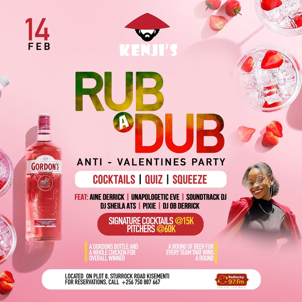 All your best MCs and hosts will be there to make this even more fun! Kenjis is the place to be on Valentine's day🥳

#AntiValentinesDay