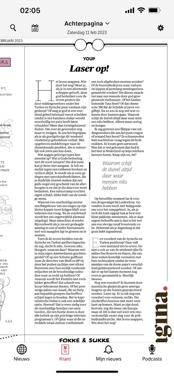 youpvanthek's tweet image. .@nrc Laser opzaterdag