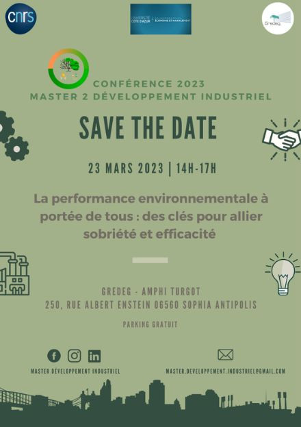 [Conférence] 23/03 | La performance environnementale à portée de tous : des clés pour allier sobriété et efficacité.  <a href="/Univ_CotedAzur/">Université Côte d'Azur</a> <a href="/GREDEG_UMR/">GREDEG</a> univ-droit.fr/actualites-de-…