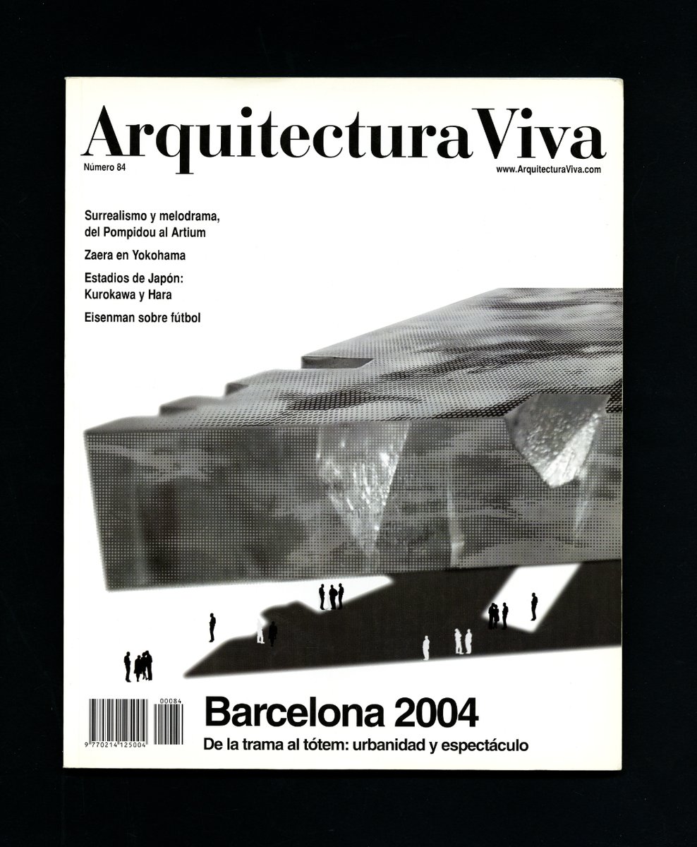 #7dies7cobertes sobre #Barcelona

📆6/7

#ArquitecturaViva
nº 84 (2002)
 
De les nostres #revistesdedisseny
De nuestras #revistasdediseño
From our #DesignMagazines

#coverdesign #arquitectura #architecture #urbanisme #urbanism