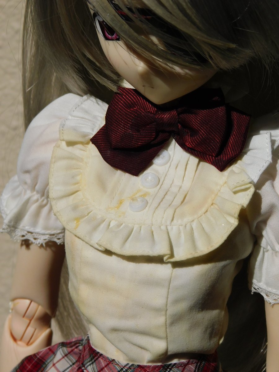 mmdapple on Twitter "Bukkake dry yellow stains on her clothes. More