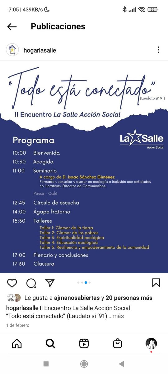 Hoy estaremos en Jerez disfrutando del II Encuentro de La Salle Acción Social 
<a href="/PROYDE/">PROYDE</a> 
<a href="/estrellaazahara/">Asociación Estrella Azahara</a> <a href="/hogarlasalle/">Hogar La Salle Jerez</a> <a href="/ProyectoAlfaML/">PROYECTO ALFA, obra socioeducativa de La Salle</a> #CalorEnLaNoche
#HogarSanRamonYSanFernando 
#LaSalle
#JuntosMejor
#TodoEstaConectado