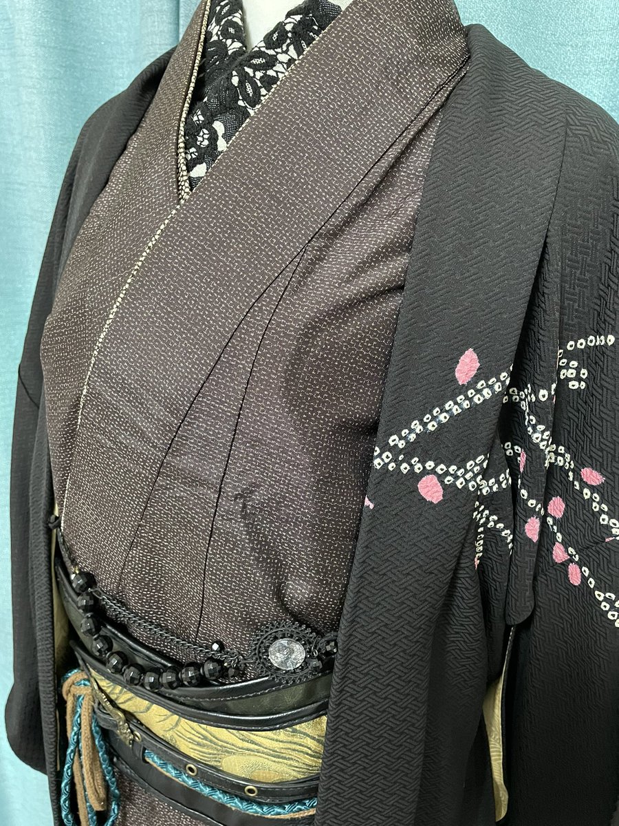 🔪👘峰咲眞郷🐺🐰 on Twitter: "RT @uma2nen21: 先日シカゴ（古着屋）で衝動買いした男の大島に、女の黒絵羽織。 着物の