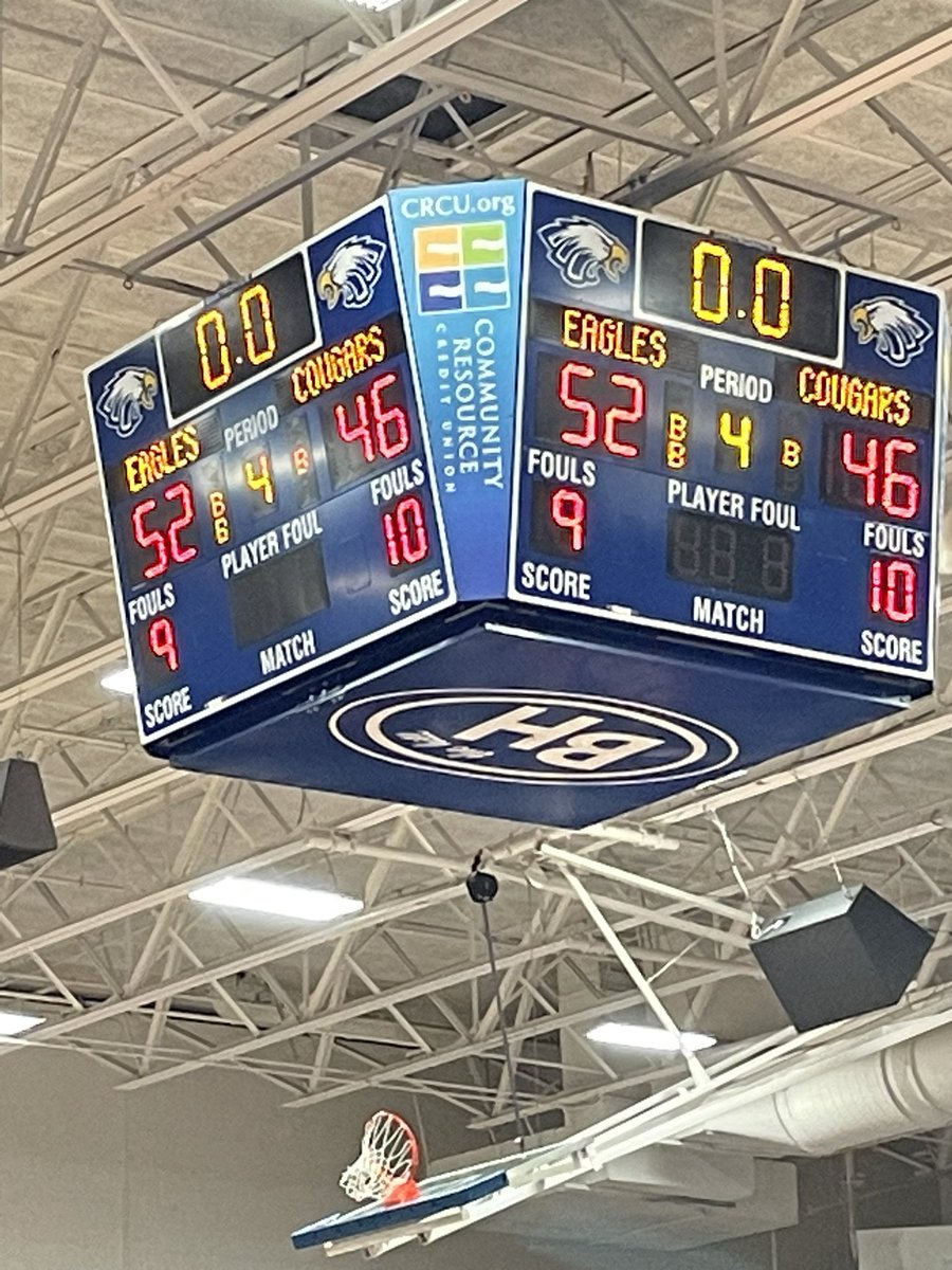 Eagles win over Crosby 52-46. @JadenW2025 had a huge game with 17 , @BryceSmith2023 had 13! 27-6 (11-2) @BH_Athletics @BHISD @Tabchoops @hoopinsider