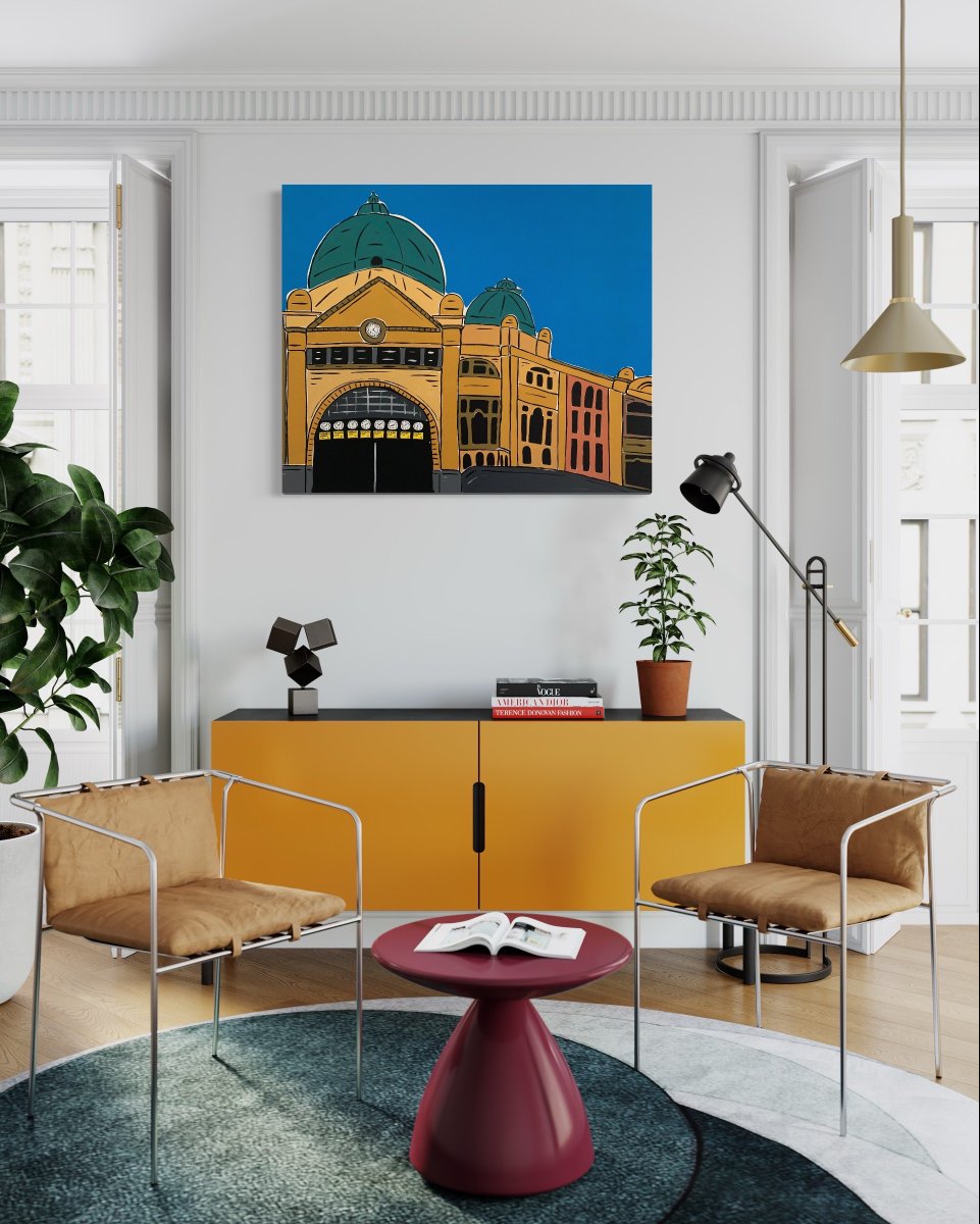 Add some Melbourne charm to your interior! #melbourne #art #city #process #interiordesign #interiorinspo #interiorstyling #styling #Artists #Australia #flinders #artshare #explore #originalart #bluethumb <a href="/BluethumbArt/">Bluethumb Art</a> #Artists #ArtistOnTwitter
