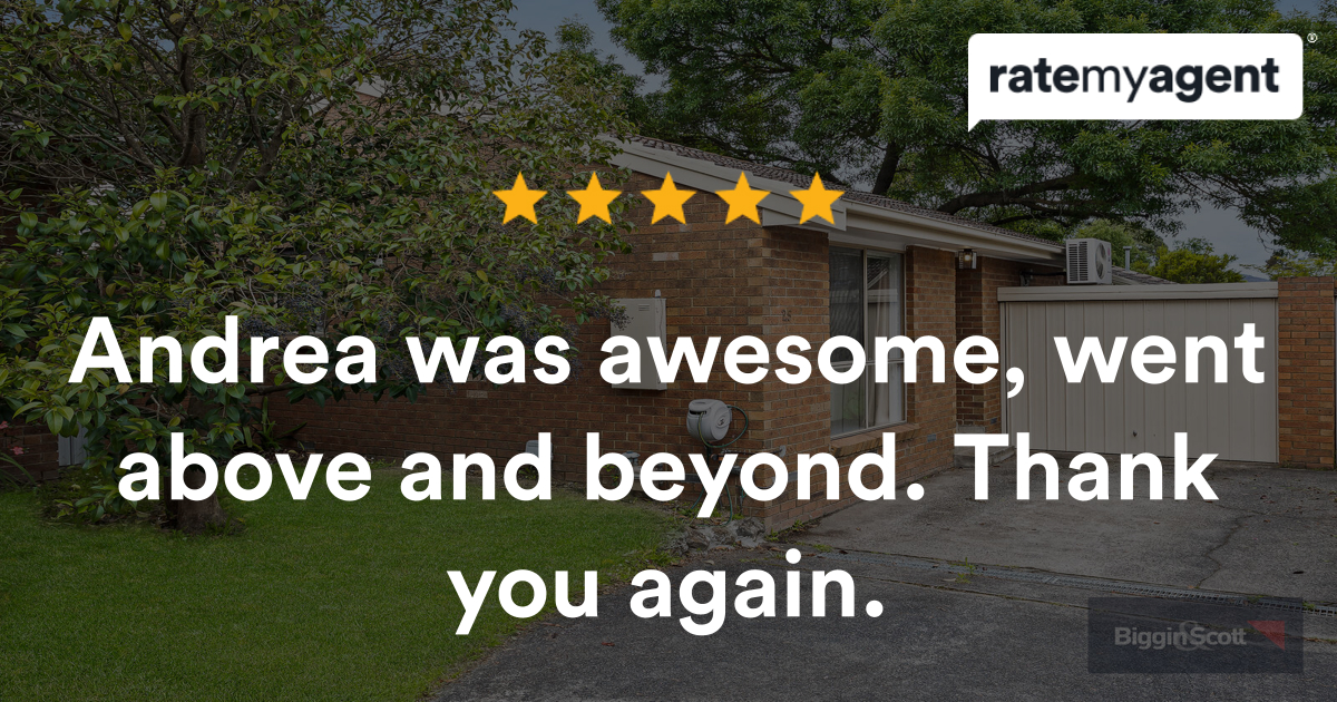 Our agent’s latest #RateMyAgent review in Bayswater North

rma.reviews/JX0MTW19gQLu

...
#ratemyagent #realestate #BigginScott_Boronia