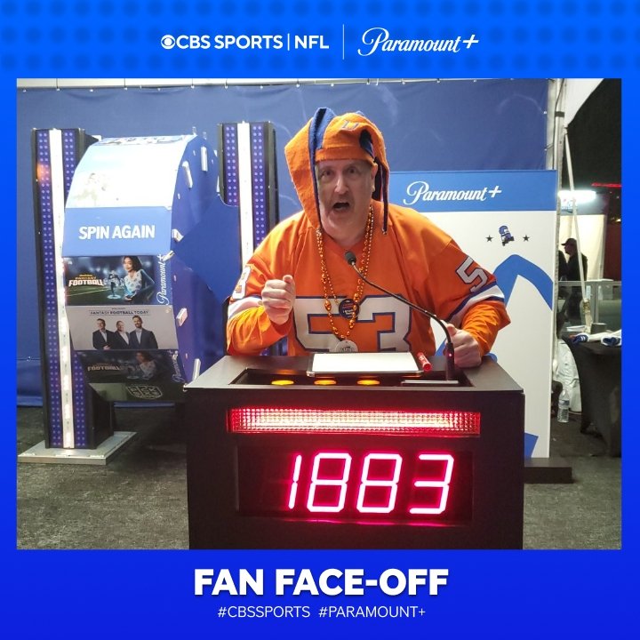 ronNcaphill's tweet photo. Thanks #ParamountPlus and #cbssports for the fun #FanFaceOff - at #SB57 #SuperBowl Experience.
#Winning is *always* a good thing.
#SuperBowl Trivia...yes, please.
#Broncos #BroncosCountry
#GradisharForPFHOF jersey https://t.co/RAkixcF4T1
