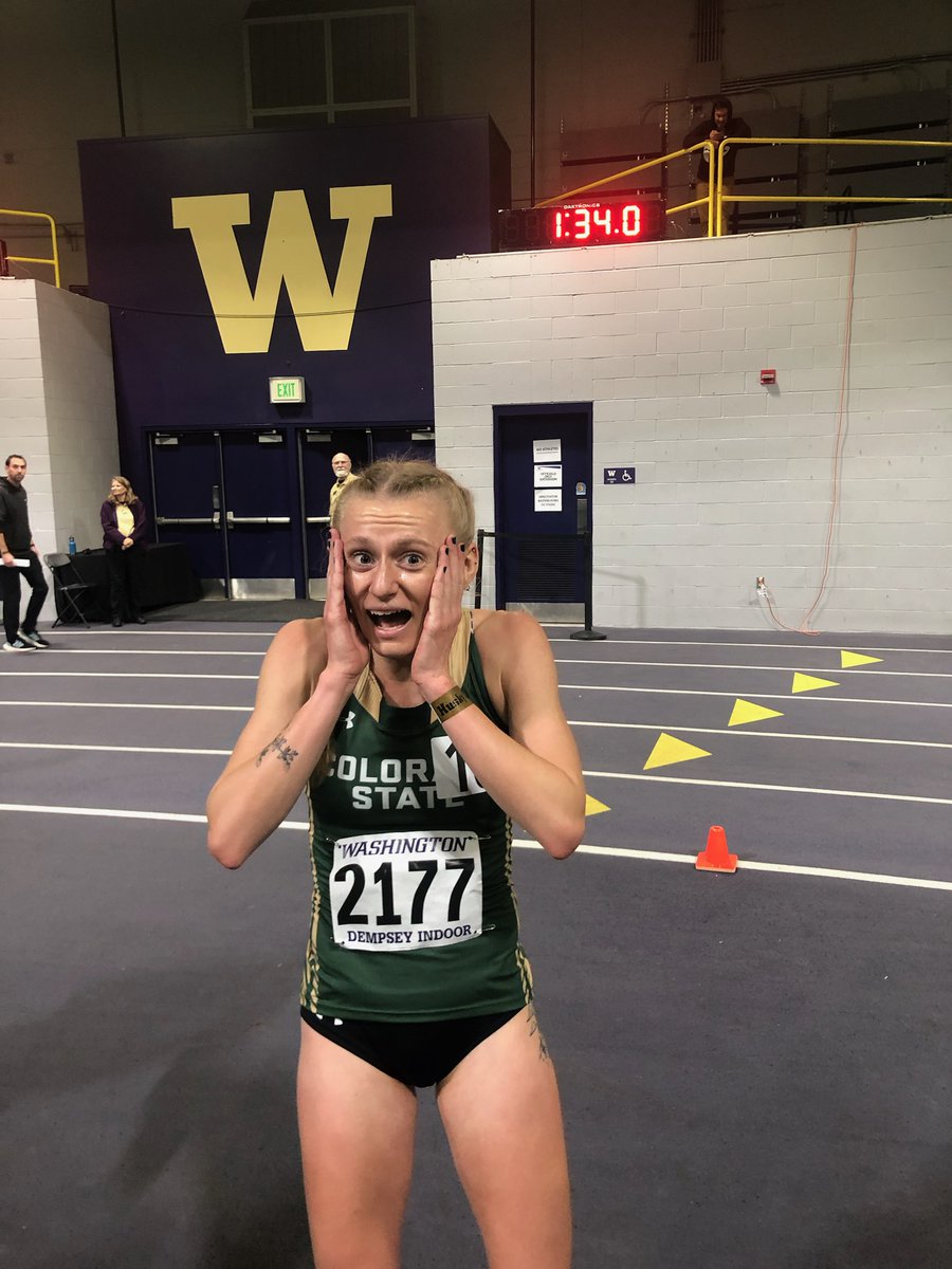 Sarah Carter, resetting the women's 5k school record!! 15:45.63 <a href="/CSUTrackFieldXC/">Colorado State T&F/XC</a> 
🐏🐏🐏