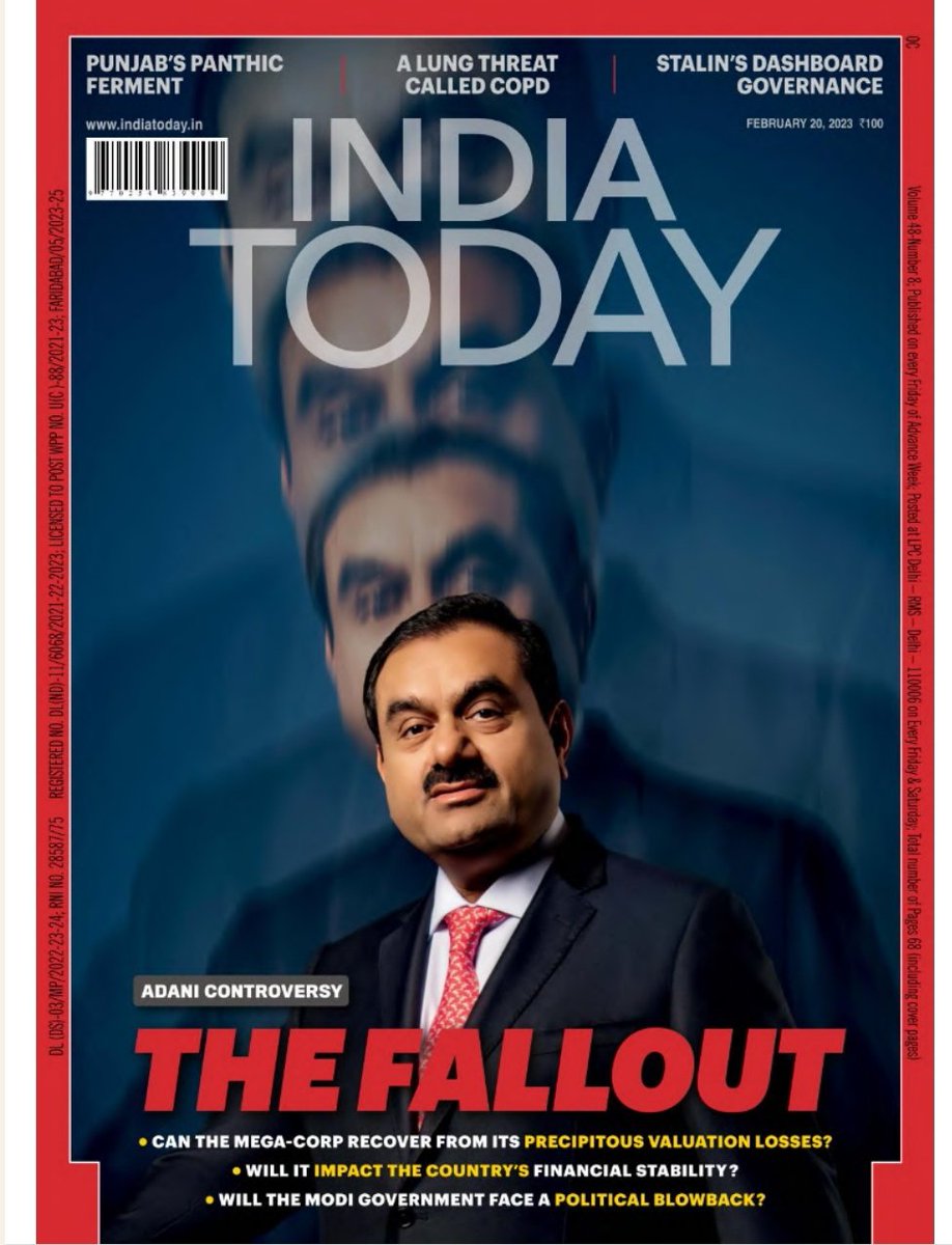 Advaidism's tweet photo. The coverpic of India Today magazine in January 2023 edition and February 2023 edition.

The Gold Standard of Journalism. https://t.co/kSB1FDQvFt