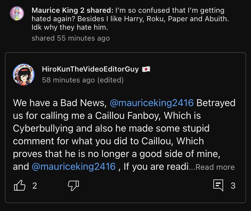 AFAnimations's tweet image. Maurice King 2, I Strongly Agree With You On This. HiroKunTheVideoEditorGuy Has Some Anger Issues On The Internet &amp;amp; He Needs To Take A Chill Pill.
