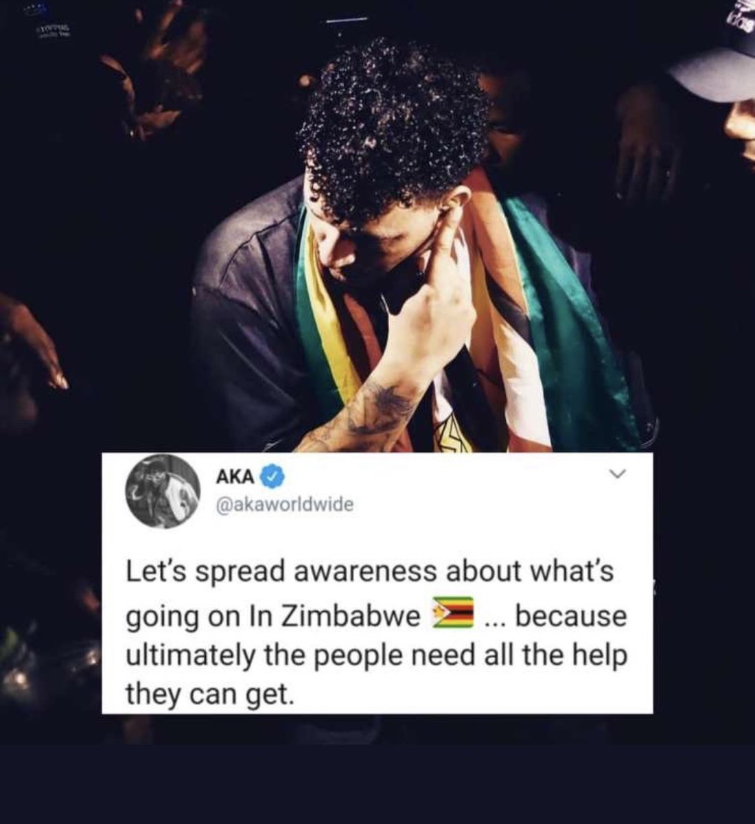 The only artist in SA who stood with us during the #ZimbabweanLivesMatter🇿🇼
RIP SuperMega AKA🕊️
