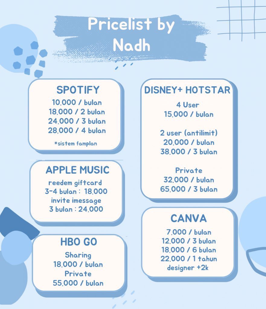 odekte's tweet photo. @hnn5_ Hadir yu lagi promo spotify 4 bulan 25k dan netflix 35k/bulan https://t.co/Os7uk9buJq