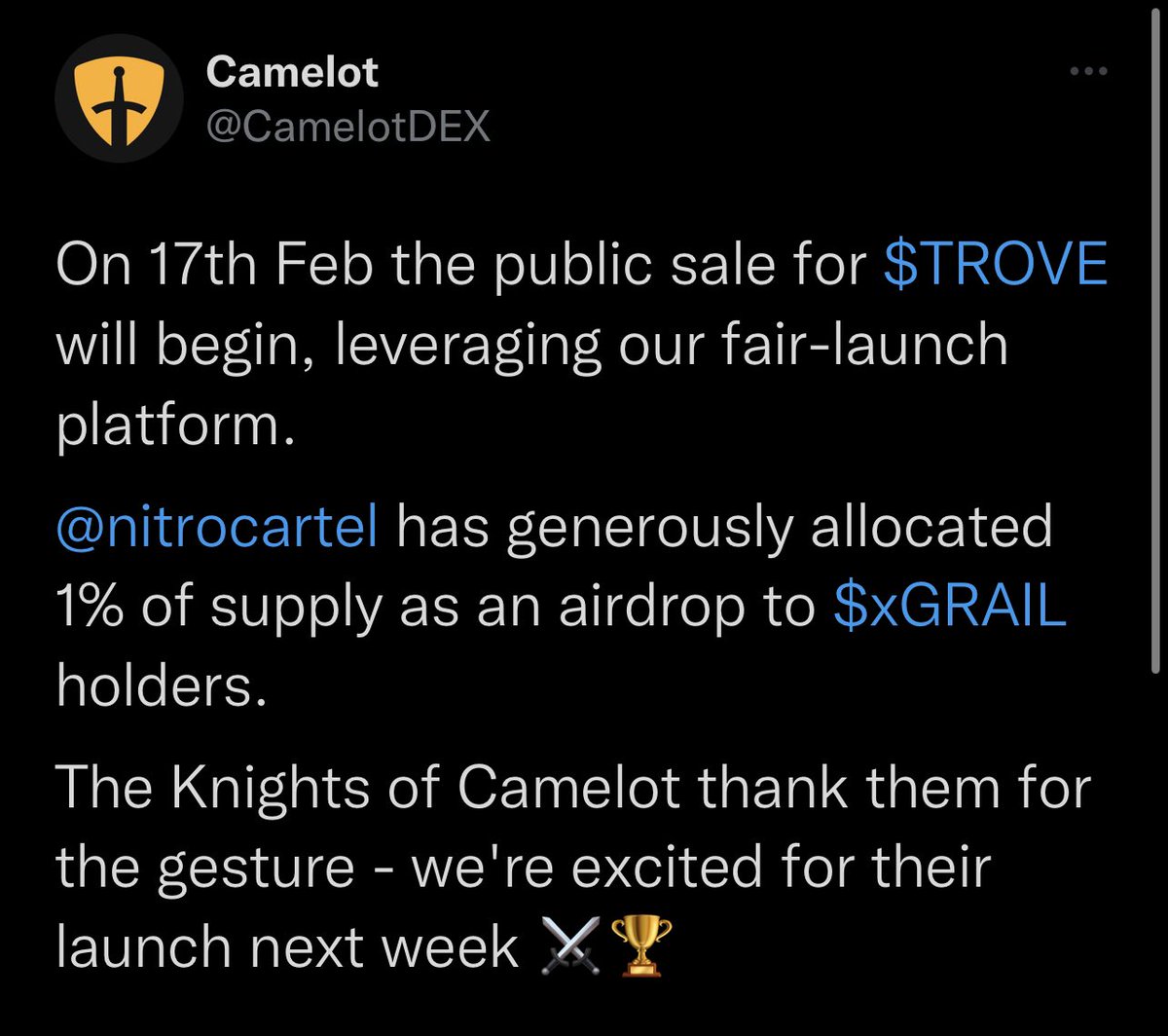 The tokenomic designer of the #CamelotDEX deserves to be called a genius. It's like $GMX's tokenomic upgrade version, putting value in the right place....
…. A small 🧵. Read more below 👇