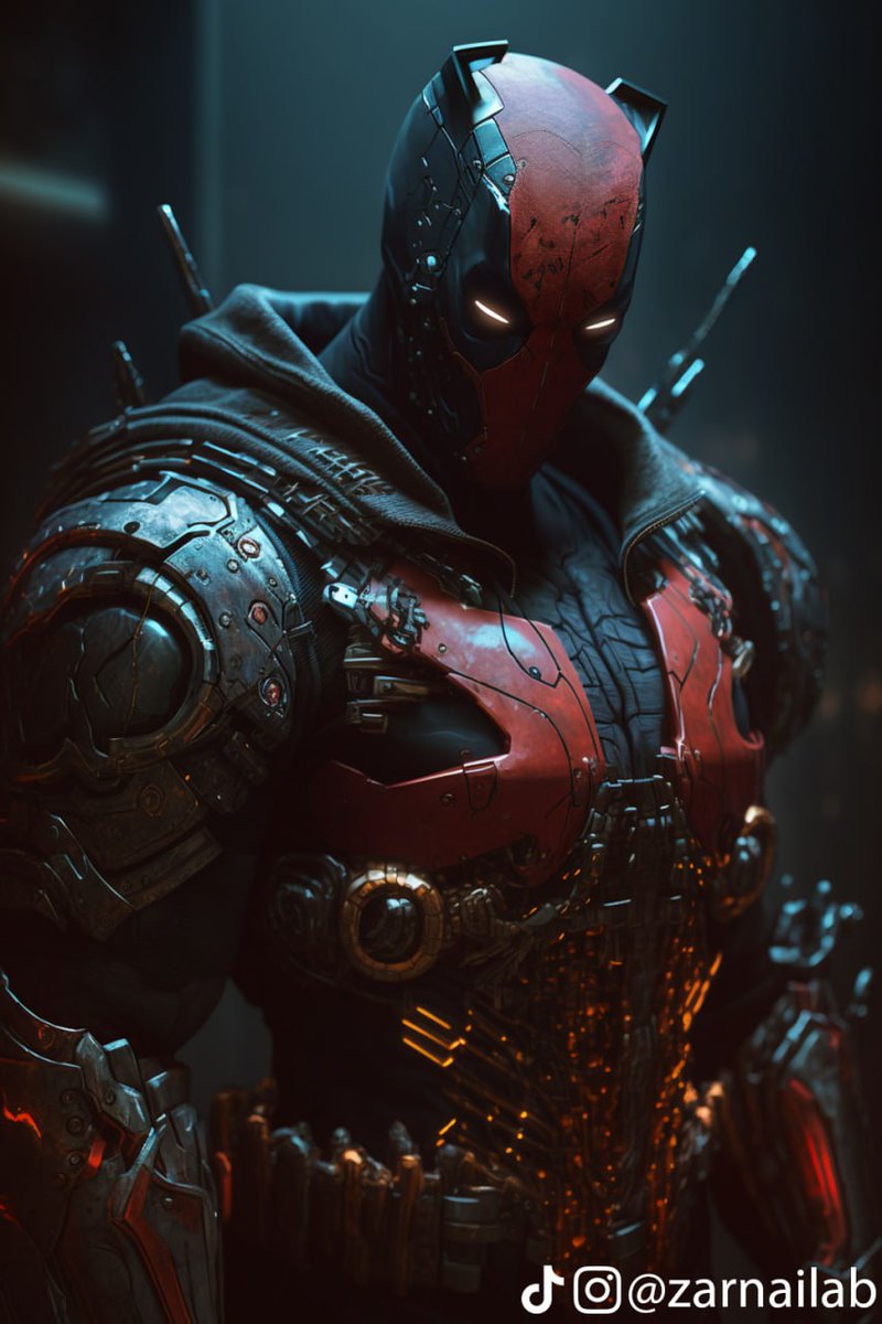 ZarnAILab's tweet photo. Deadpool x Cyberpunk | #ZarnAILab

1/3 https://t.co/n6MozsRihf