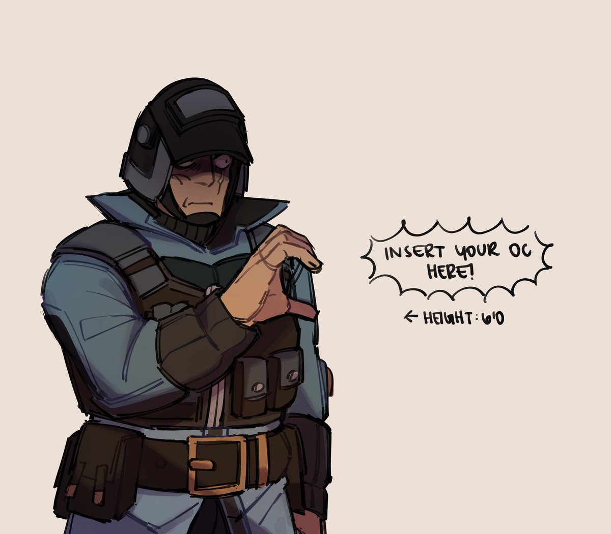 These are so fun!! Joined in the partner memeing because I like seeing ocs hehe,, does your oc have someone they can make a heart with on valentines day yet? regardless, raph is here to provide! problem, youre not too sure how he feels about it...he's staring holes into you.