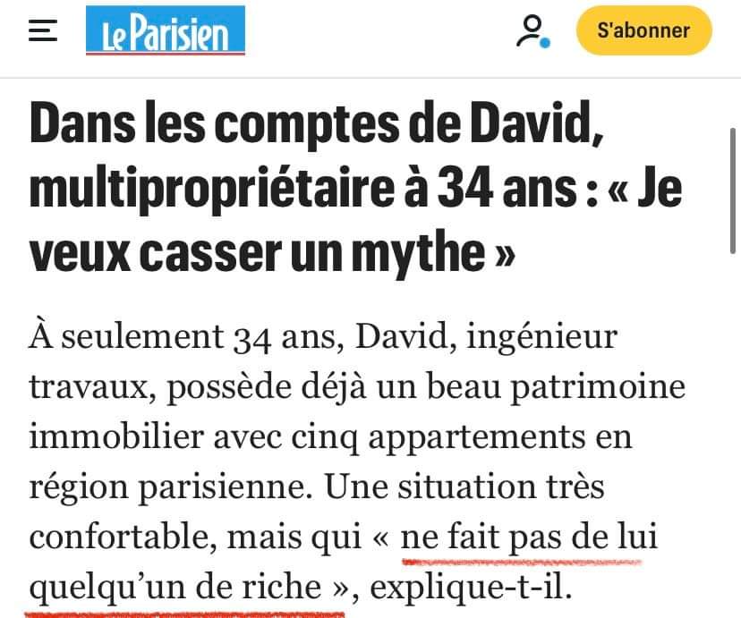 Dans la lutte des classes, il y a un truc qui me fera toujours halluciner : la capacité des bourgeois à nier par tous les moyens qu'ils le sont, en racontant des salades sur l'origine de leur richesse. Assumez enfin ! À croire que vous n'êtes pas à l'aise avec votre domination...