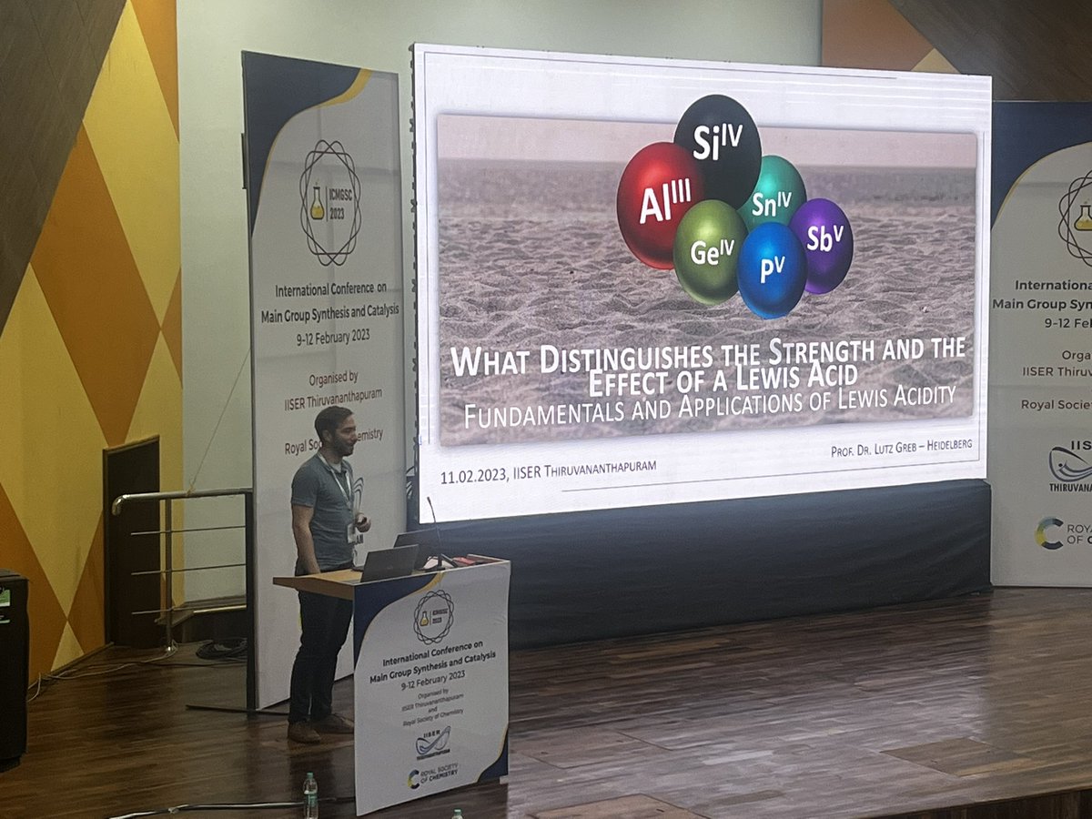 Brilliant talk by @GrebGroup at #ICMGSC2023 on measuring Lewis acidity.