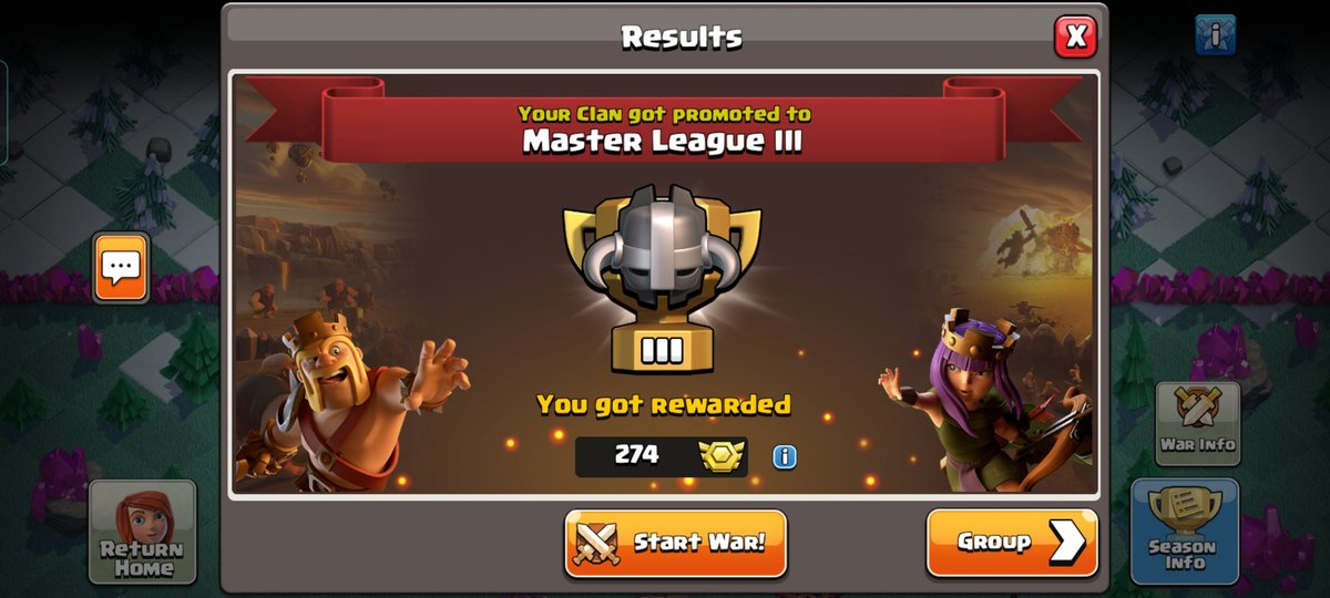 bigiguy514's tweet photo. Redwolves move to Master league 🔥 but Goldenwolves just miss out again due to some unfortunate attacks but that's the game. Till next CWL 🔥 #CWL #ClashOfClans #Wolves https://t.co/70k3FKc3rl