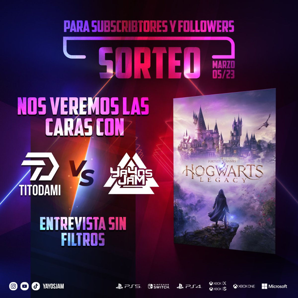 yayosjam's tweet photo. ⚡SORTEO HARRY POTTER LEGACY⚡ de manos de yayosjam. 
⚠️Nos visita @titodami_ 
🎁 ¿Os gusta Harry Potter? ⚡¿Quieres conseguir HP Legacy? Sigue estos pasos:

🔸 Retweet + like en twitter.

🔹Seguir en Instagram

⬇️⬇️+ información en la foto que esta abajo ⬇️⬇️ https://t.co/nXQsD4S1hG