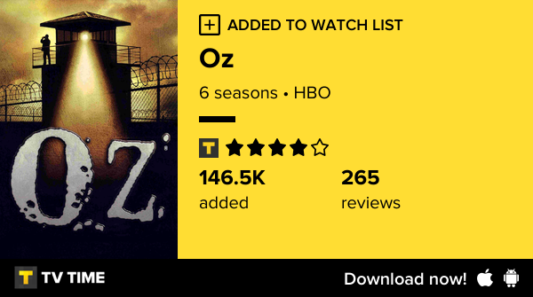 xw191's tweet photo. I've just started following Oz https://t.co/K8giGZOWhh #tvtime https://t.co/1oif32DrX3