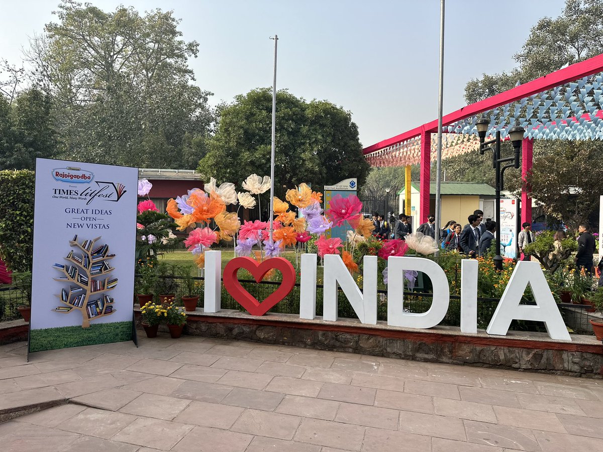 TimesLitFestDel's tweet photo. All set to kickoff the 7th Edition of @TimesLitFestDel #TimesLitFest https://t.co/kPch82vJ72
