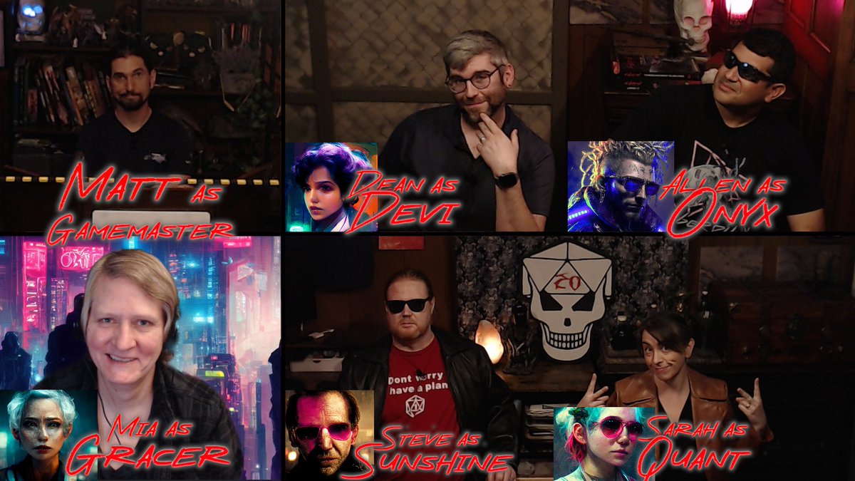 SArchonia's tweet photo. Shadows of Archonia is LIVE with episode 3 of our Cyberpunk Red mini-campaign: Thanksgiving! 

Come hang out!

Link as always is https://t.co/qAgZ1u2JJR https://t.co/WH0D2QnWF7