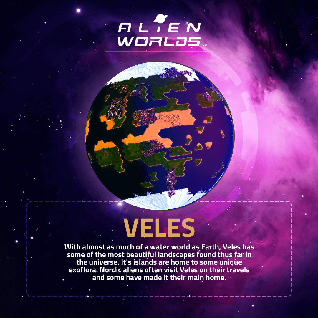 Veles continues to prove itself the most inhabitable planet in the wormhole. Join the survivors today!
 alienworlds.io
#alienworldscommunity #alienworlds #waxp #WAXNFT #NFTCommunity #Blockchaingames #TLM #veles #ceoroy #cryptoseries #2xr