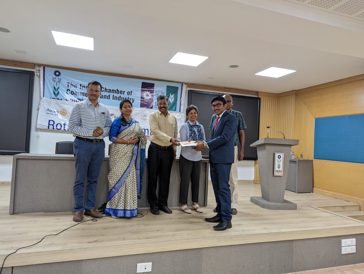 jansonsbschool's tweet image. Team @ JSB congratulates Mr Sanjai R, I MBA, who has secured the first prize in the elocution competition of The Indian Chamber of Commerce and Industry Coimbatore (ICCIC) conducted on 9th February 2023.

#MBA  #MBACollege #MBAProgramme #MBA2023 #MBAadmissions  #MBAAdmission2023