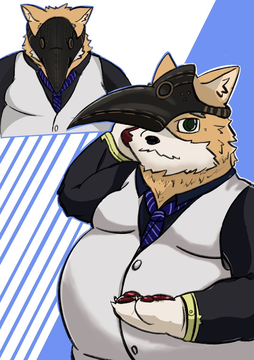 a_curbe's tweet photo. 瘟疫面具真的讓我好暈
#furry #plauge https://t.co/Ze7ulxTm3f