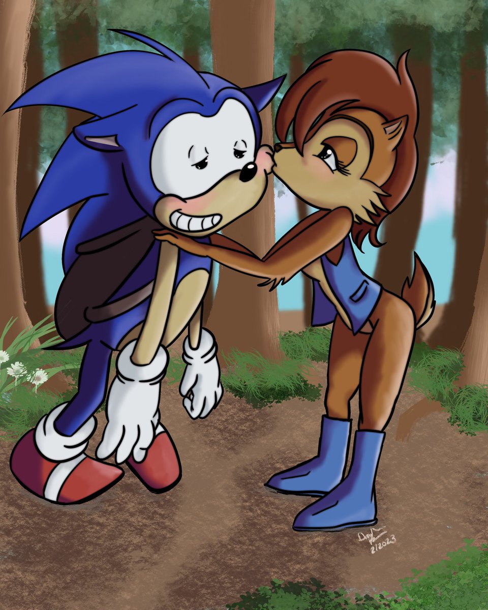 Sonic satam redraw #SonicTheHedgehog #sallyacorn #sonicsatam #fanart #comic #cartoon