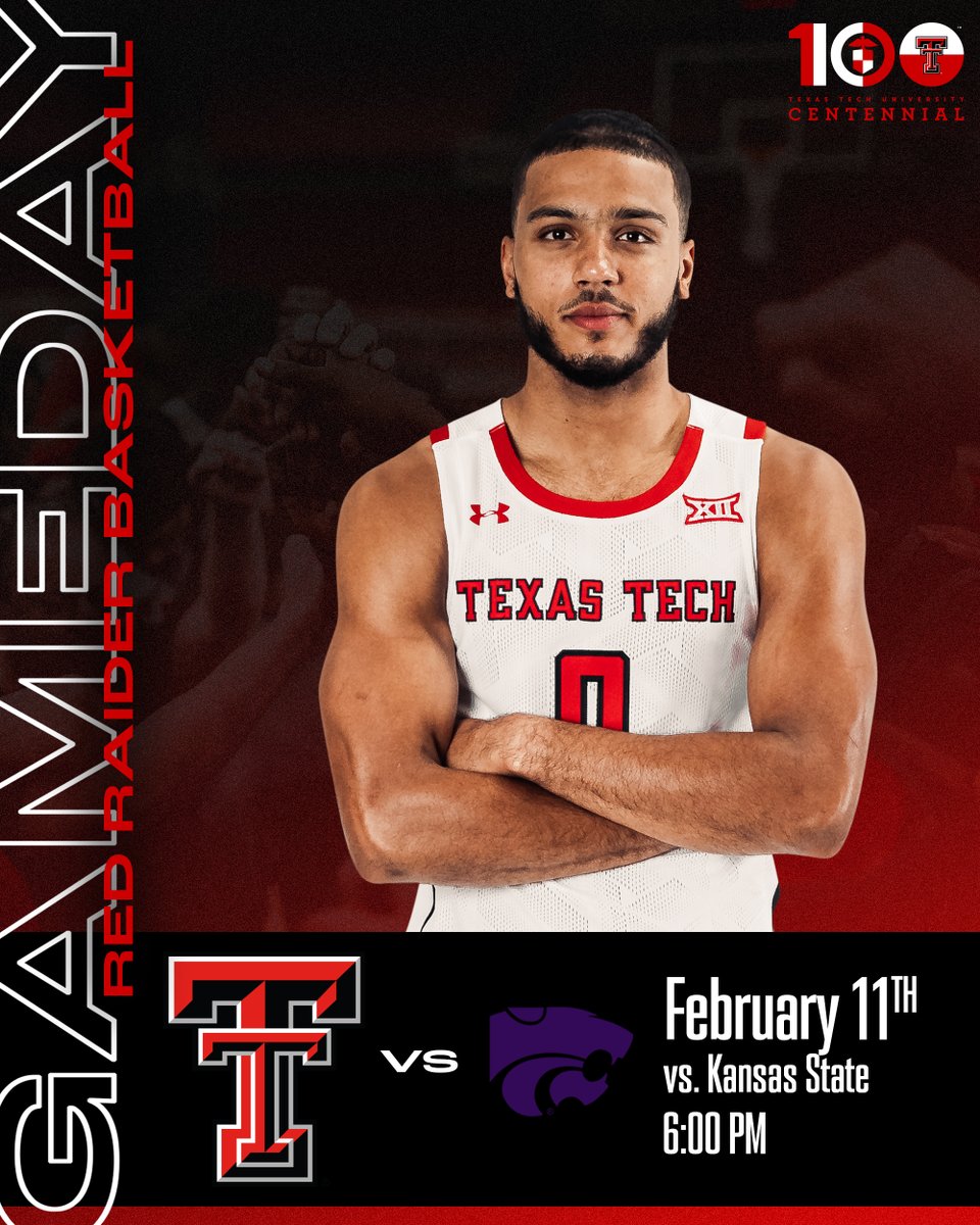 TexasTechMBB's tweet photo. G-DAY IN LUBBOCK!

⏰: 6:00 PM
📍: United Supermarkets Arena
📺: https://t.co/SYxzimAZOM
🎙: https://t.co/g7eBfIEKEs https://t.co/xiINVKUNOk