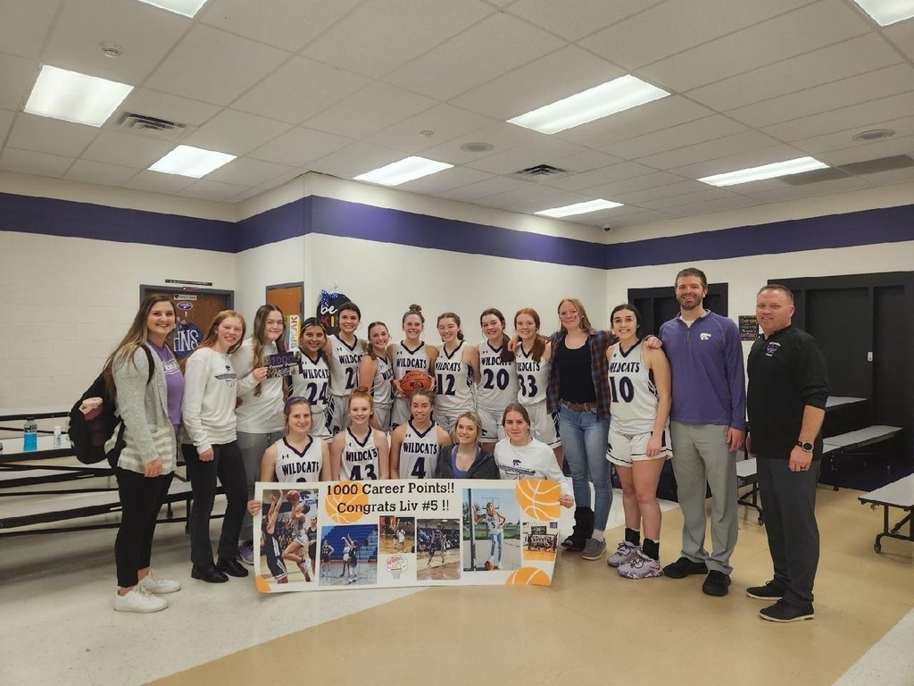H_NWildcats's tweet photo. Congratulations to Alivia Morten for reaching the 1,000 points in her career tonight! #GoCats https://t.co/iLP4ZnIDdM