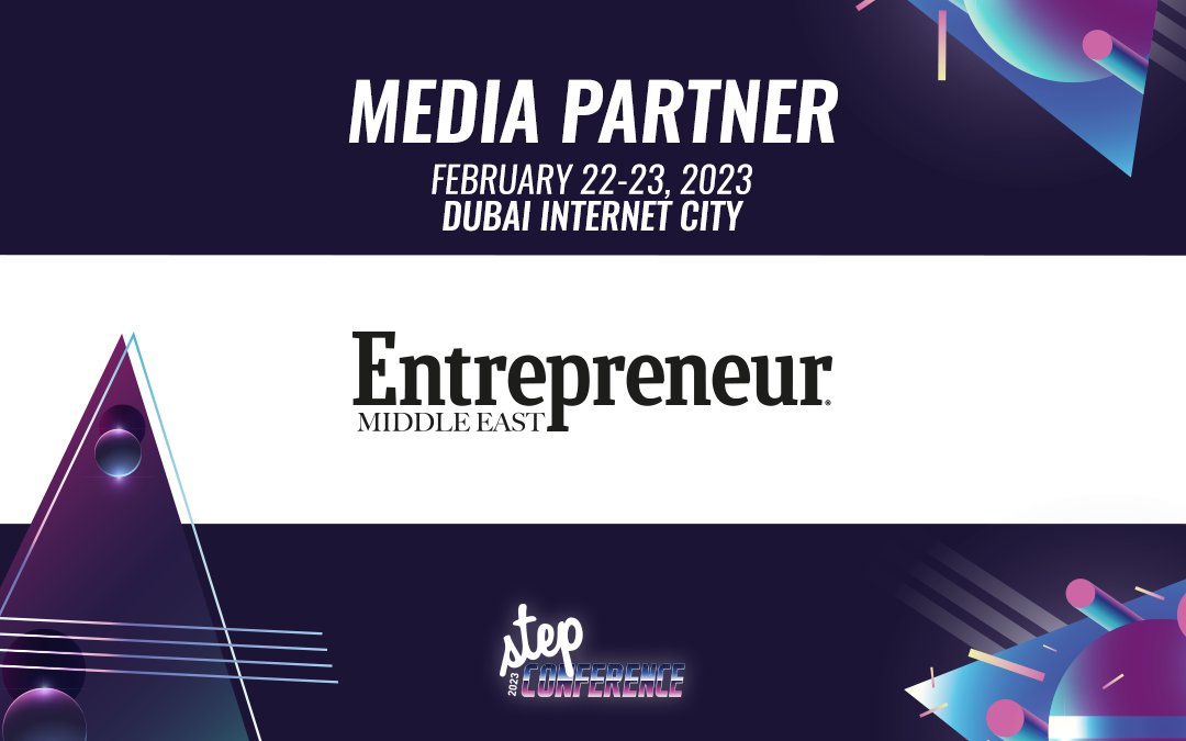 EntMagazineME's tweet image. We&apos;re glad to be a media partner for this year&apos;s edition of @stepconference--and we&apos;d like *you* to be a part of the event too! Find out how you can get your discounted tickets to #STEP2023 here: entrepreneur.com/en-ae/starting…