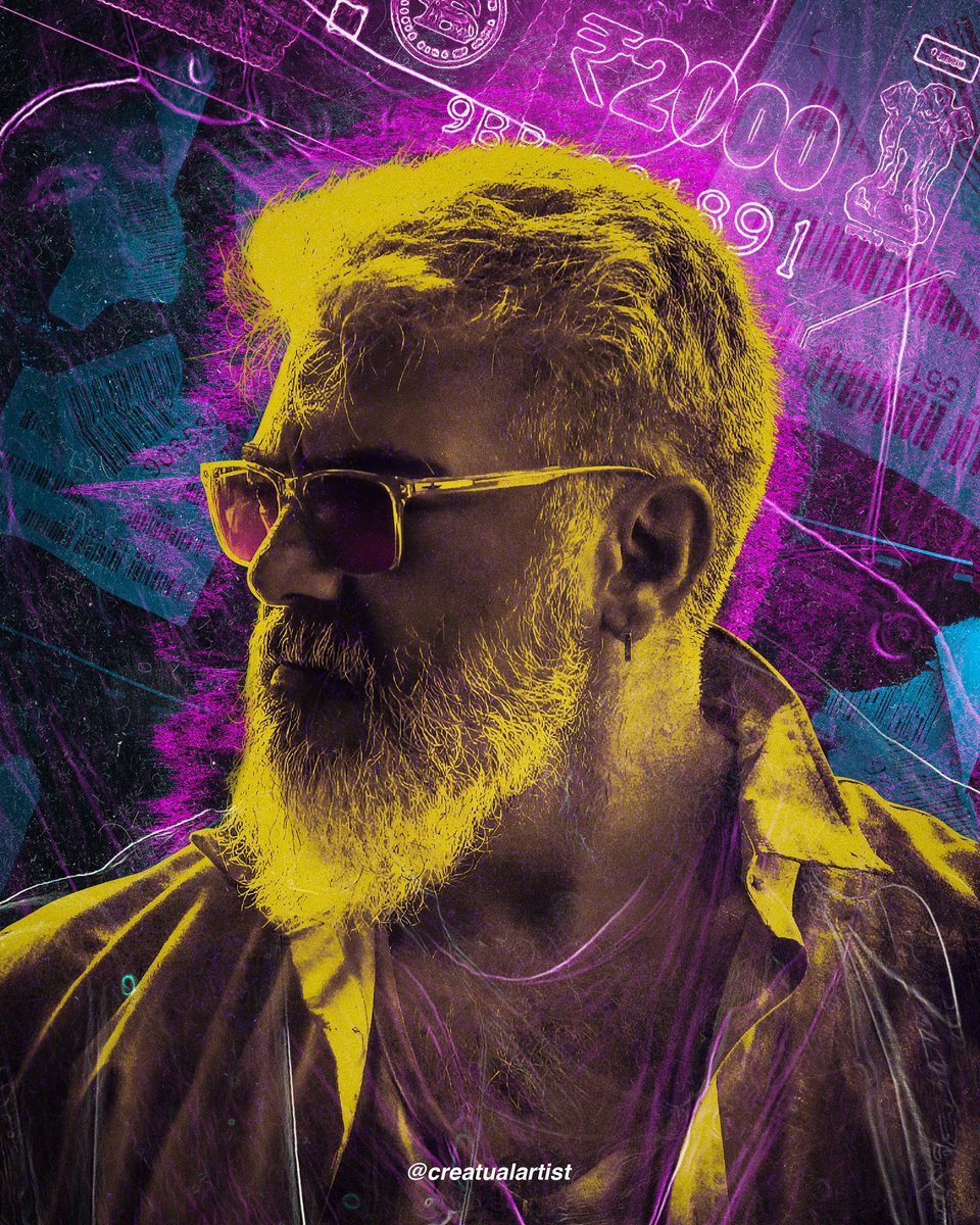 creatualartist's tweet photo. #fanart for #THUNIVU
.
.
#AjithKumar #AnirudhRavichander https://t.co/gF9MLefI6D