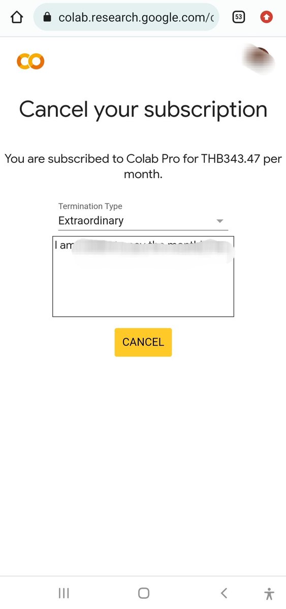 rizwanulrudra's tweet image. That moment when you are unable to cancel your @Google Colab Pro subscription due to some API error (400). #Google #googlecolab #apierror